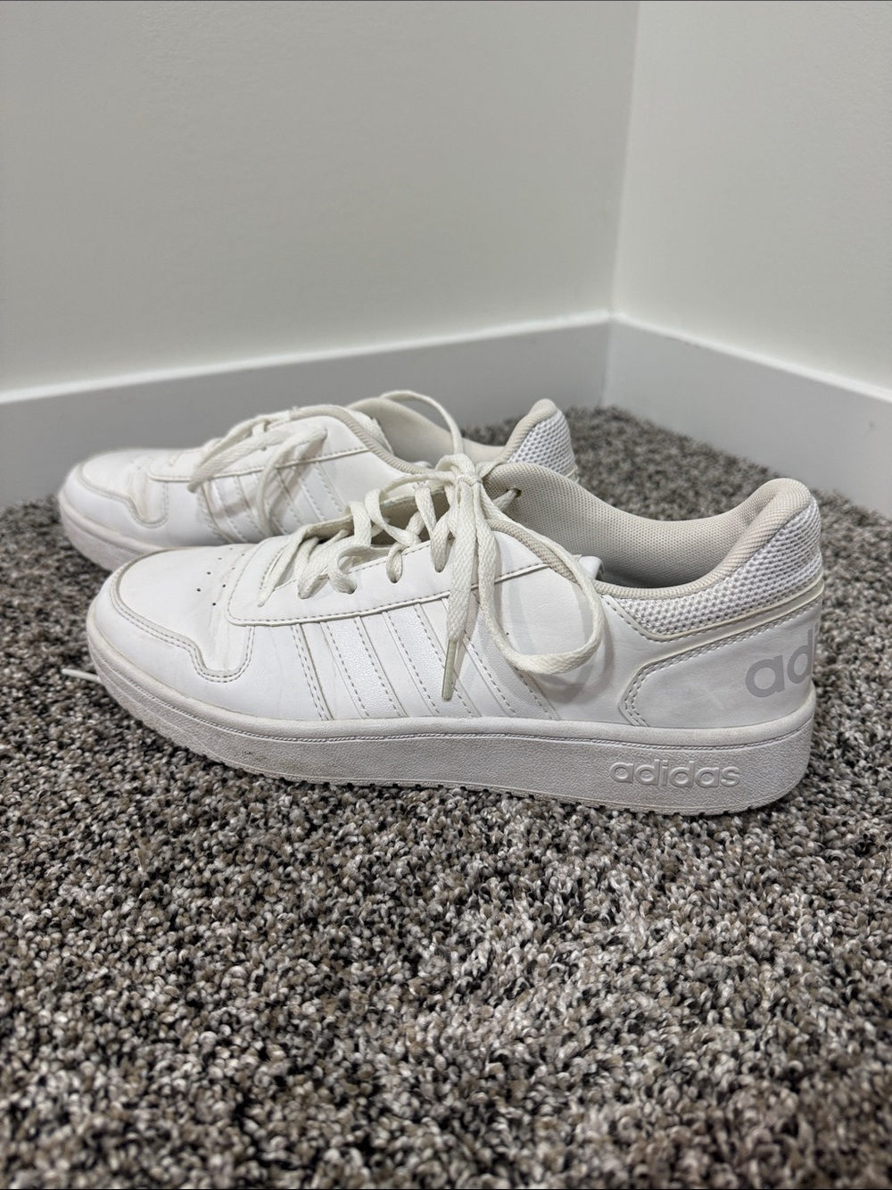 adidas White Low-Top Athletic Sneakers